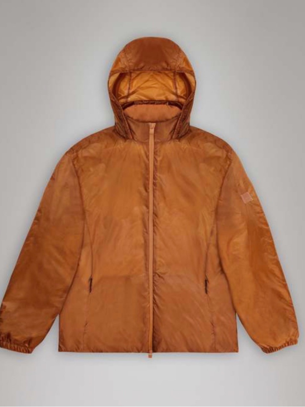 Kauto insulated curve rains jacket in Rust
